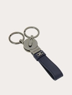 Ferragamo Mens Gancini key holder in Blue