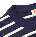 Armor Lux - Striped Cotton-Jersey T-Shirt - Blue