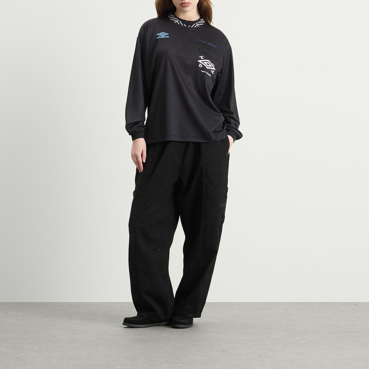 TOGA ARCHIVES Women's TOGA x Umbro Game Shirt Long Sleeve in Black