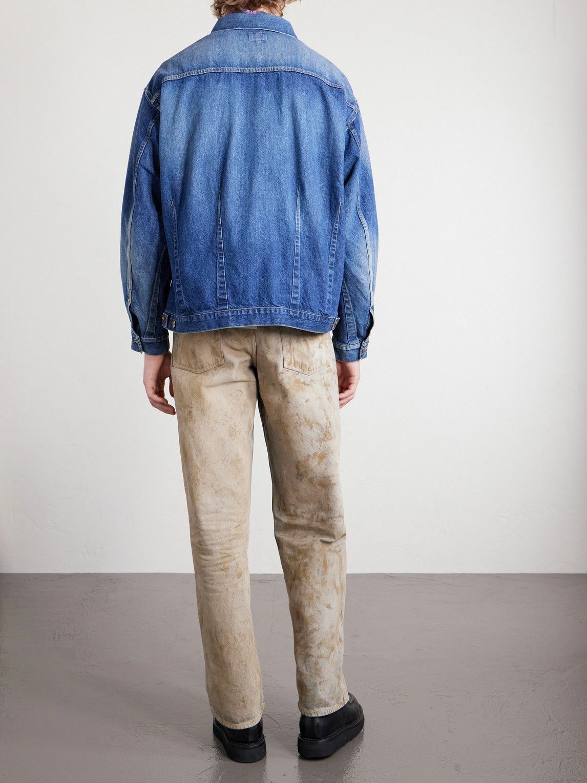 Needles - Darts Bottom Denim Jacket - Blue