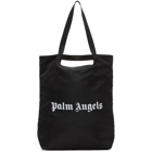 Palm Angels Black Logo Shopper Tote
