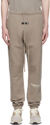 Essentials Taupe Cotton Lounge Pants