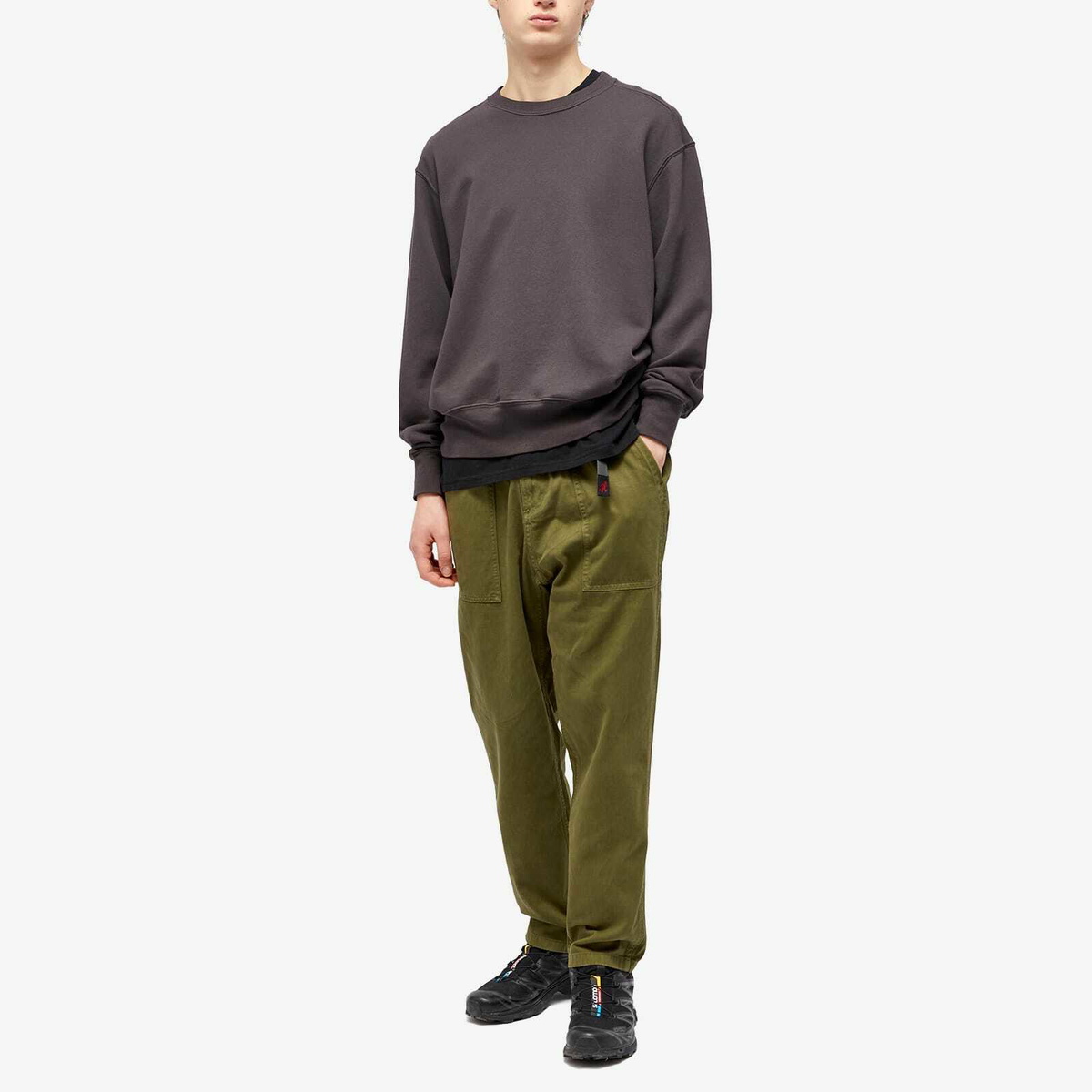 Gramicci UNISEX LOOSE TAPERED PANTS OLIVE