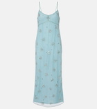 Staud Elsa embellished midi dress