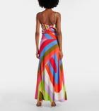Pucci Iride jersey satin maxi skirt