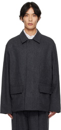LE17SEPTEMBRE Gray Wool Field Jacket