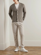 Officine Générale - Miles Ribbed Merino Wool Cardigan - Brown