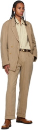 Taiga Takahashi Beige Sack Suit Blazer