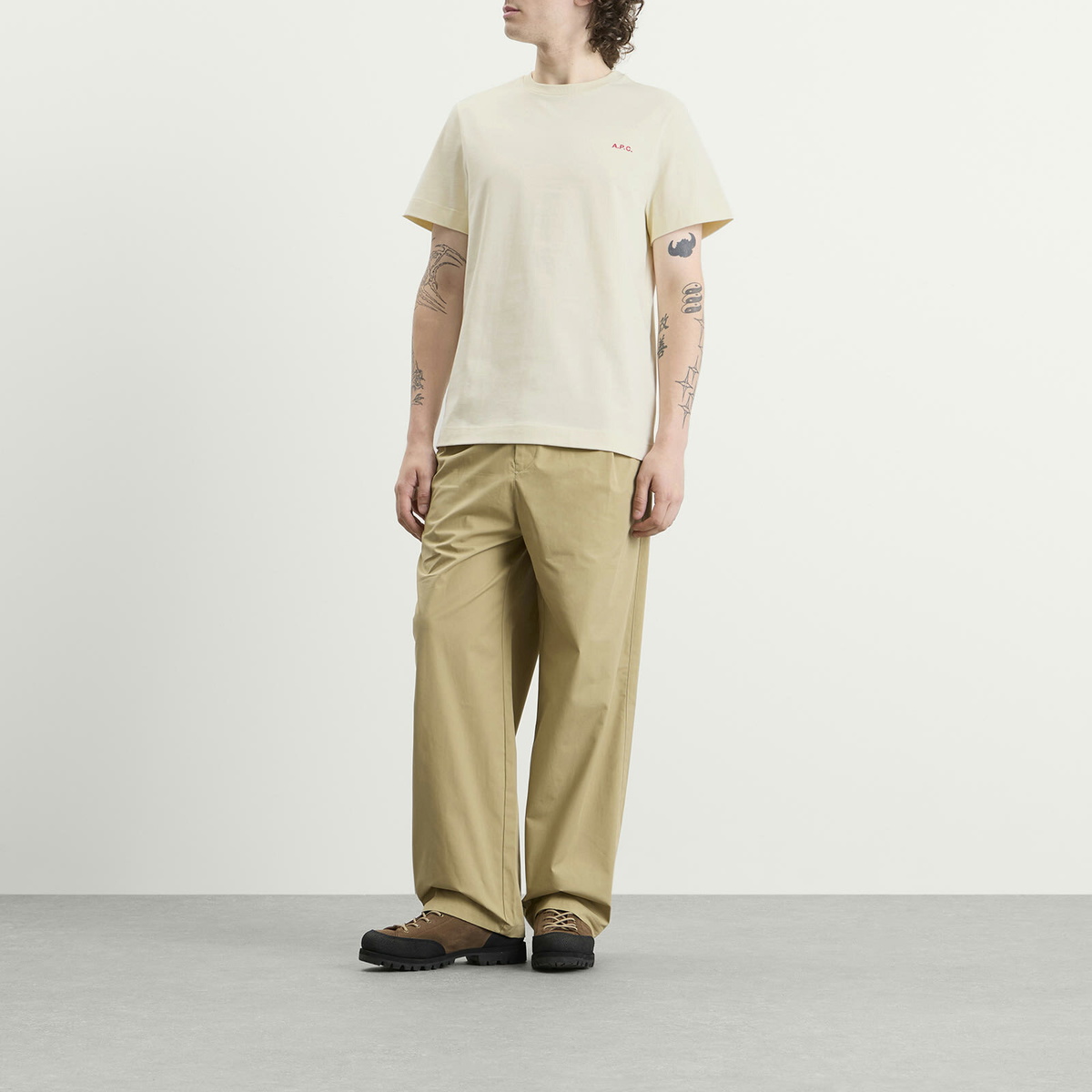 A.P.C. Men's Oliver Heavyweight T-Shirt in White