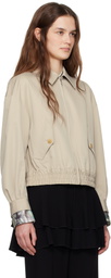 UNDERCOVER Taupe Bow Jacket
