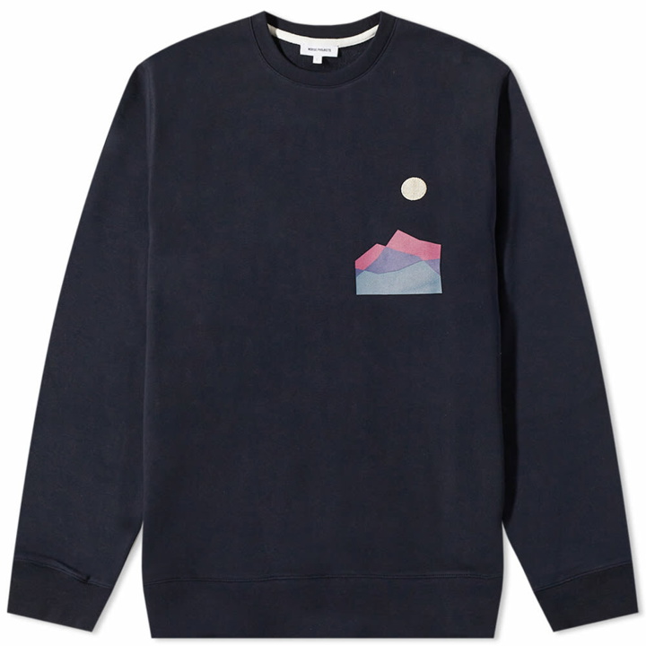 Photo: Norse Projects x Ryan Carl Crew Sweat in Dark Navy