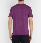 Massimo Alba - Panarea Garment-Dyed Cotton-Jersey T-Shirt - Purple