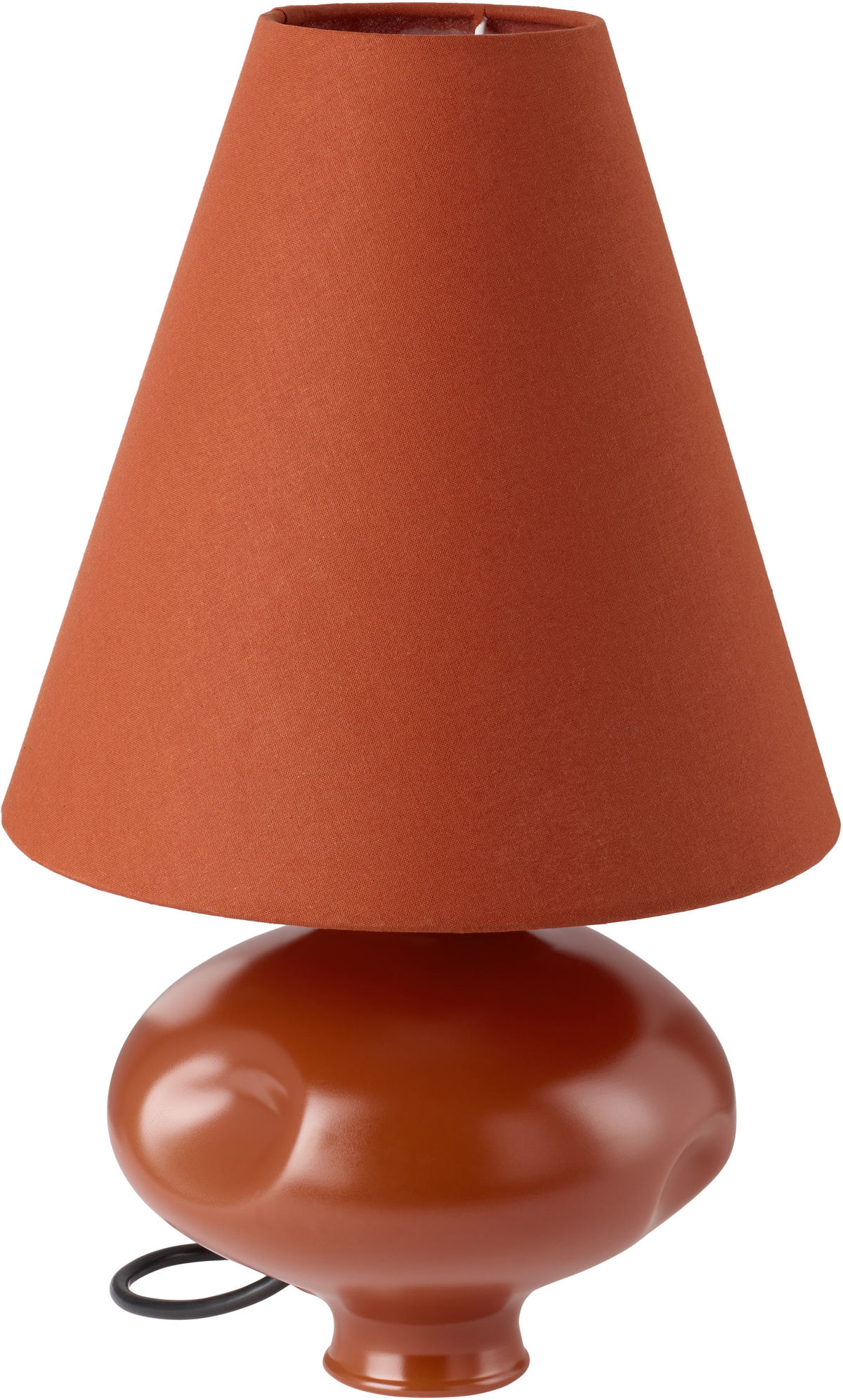Los Objetos Decorativos Red Conical Glass II Lamp