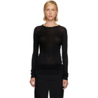 Rick Owens Black Tower Rib LS T-shirt