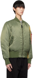 the Shepherd UNDERCOVER Khaki fragment design & Alpha Industries Edition Reversible Bomber Jacket
