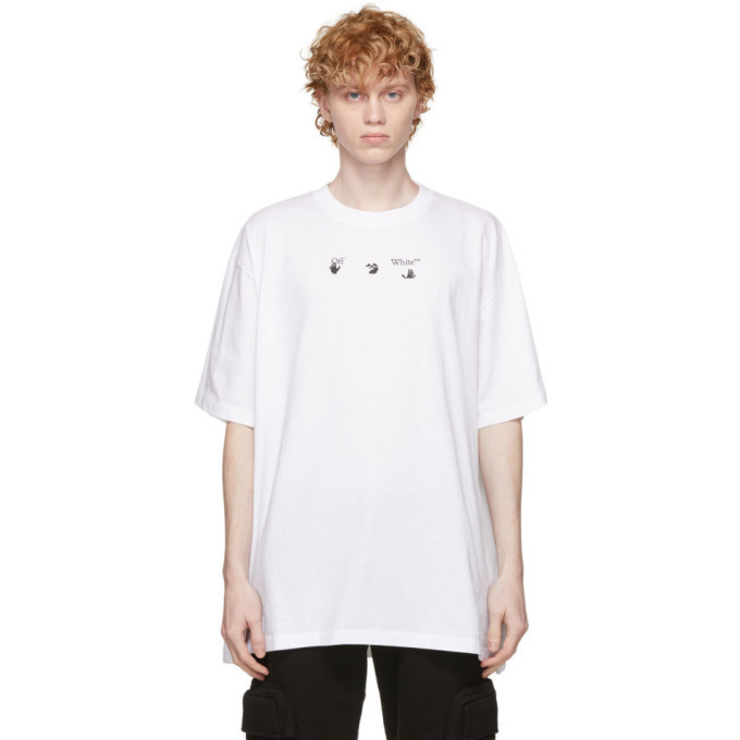 Photo: Off-White White and Blue Marker T-Shirt