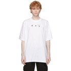 Off-White White and Blue Marker T-Shirt