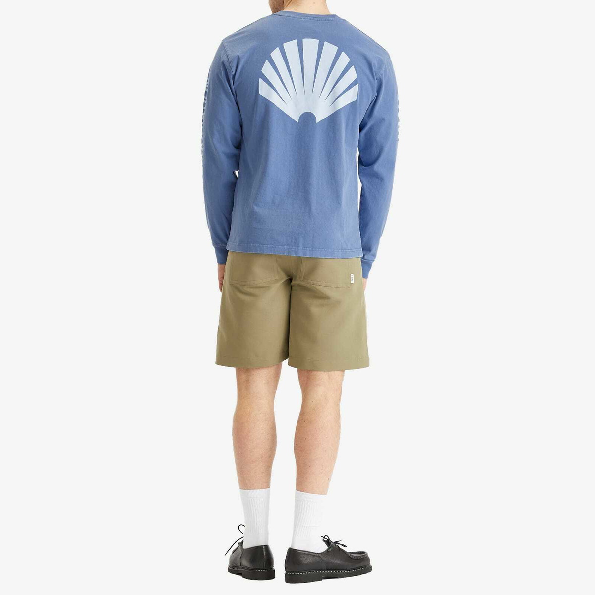 New Amsterdam Surf Association Men's Logo Long Sleeve T-Shirt in Blue