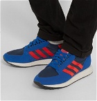 adidas Originals - Forest Grove Suede and Mesh Sneakers - Blue
