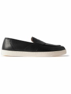 George Cleverley - Joey Full-Grain Deerskin Penny Loafers - Black