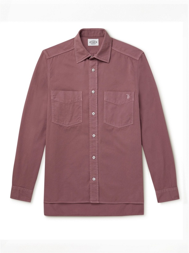 Photo: TOD'S - Garment-Dyed Cotton Shirt - Pink