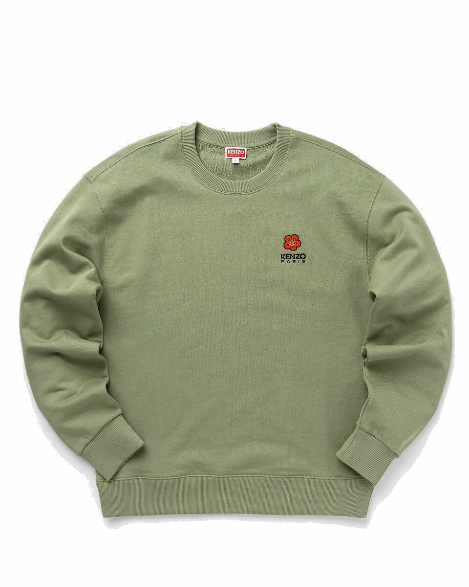 Photo: Kenzo Boke Crest Classic Sweatshirt Green - Mens - Sweatshirts