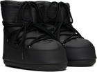 Moon Boot Black Icon Low Rubber Boots