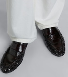 The Row Soft eel leather loafers