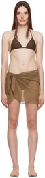 Saturdays NYC Brown Carmen Beach Sarong
