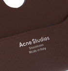 ACNE STUDIOS - Logo-Print Leather Cardholder - Brown