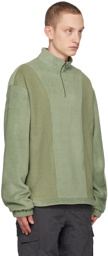 HGBB STUDIO Green Tundra Sweater