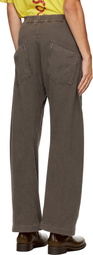 Omar Afridi Brown Shabby Twisted Lounge Pants