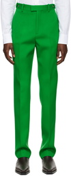 Bottega Veneta Green Compact Wool Trousers