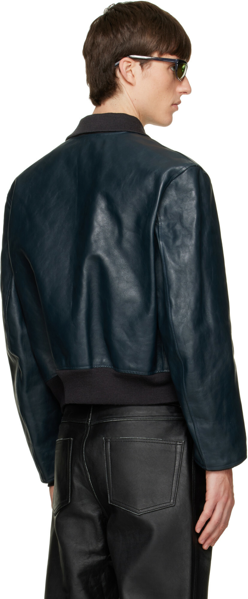 OUR LEGACY Blue Mini Bomber Jacket