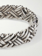 Bottega Veneta - Engraved Sterling Silver Cuff - Silver