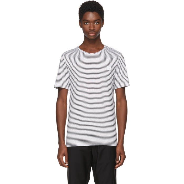 Photo: Acne Studios White and Black Nele Face T-Shirt 