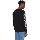 SSS World Corp Black Graphic Logo Sweatshirt