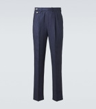 Dunhill Striped linen tapered pants