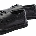 Dries Van Noten Men's Boat Shoe in Black Leather