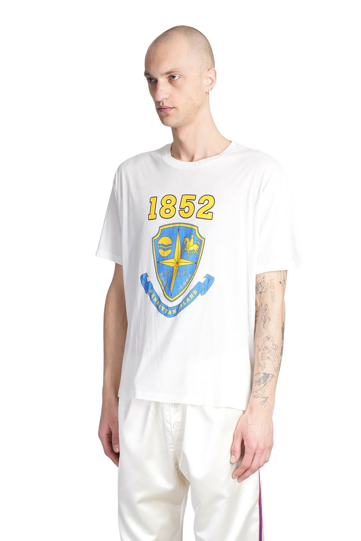 Bode T-shirt In White Cotton Bode