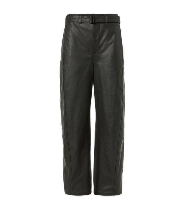 Photo: Lemaire Twisted Belted leather wide-leg pants