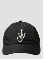 Logo Embroidered Baseball Cap in Black