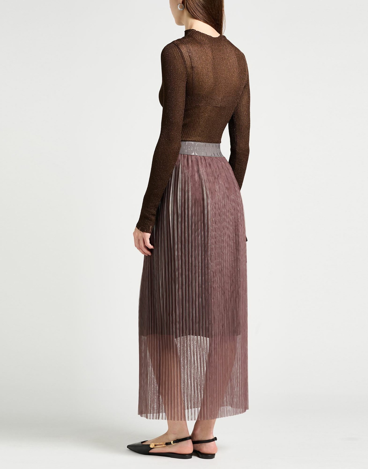 Peserico Womens Maxi skirt in Brown