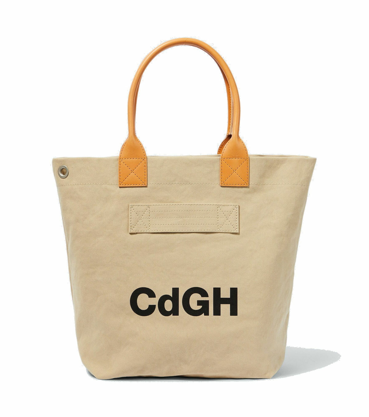 Comme des Garcons Homme - Leather-trimmed canvas tote bag Comme