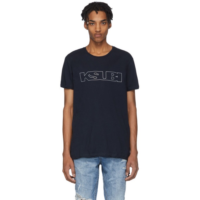 Photo: Ksubi Navy Sign Of The Times Unleaded T-Shirt