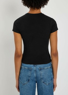 Good American Stretch-cotton T-shirt Black