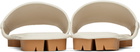 Bottega Veneta Off-White Shore Sandals