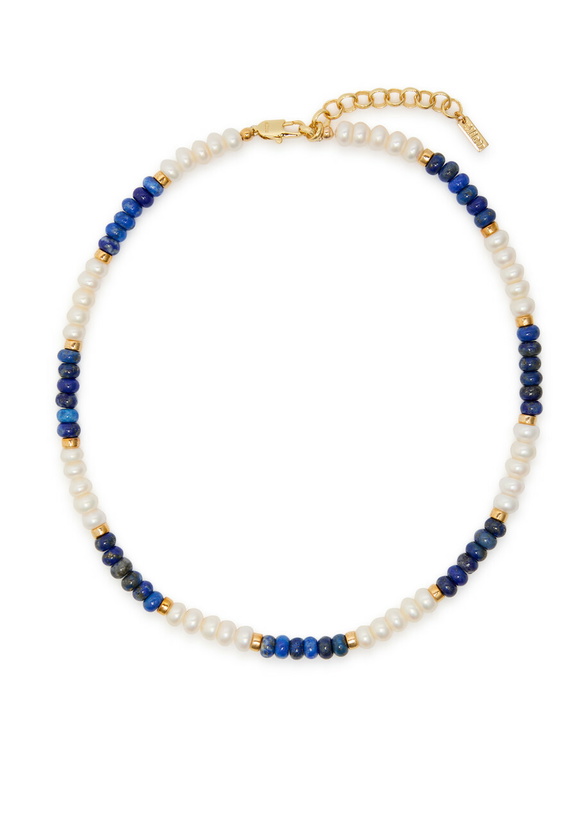 Photo: Eliou Carter Beaded 18kt Gold-plated Necklace - Pearl - One Size
