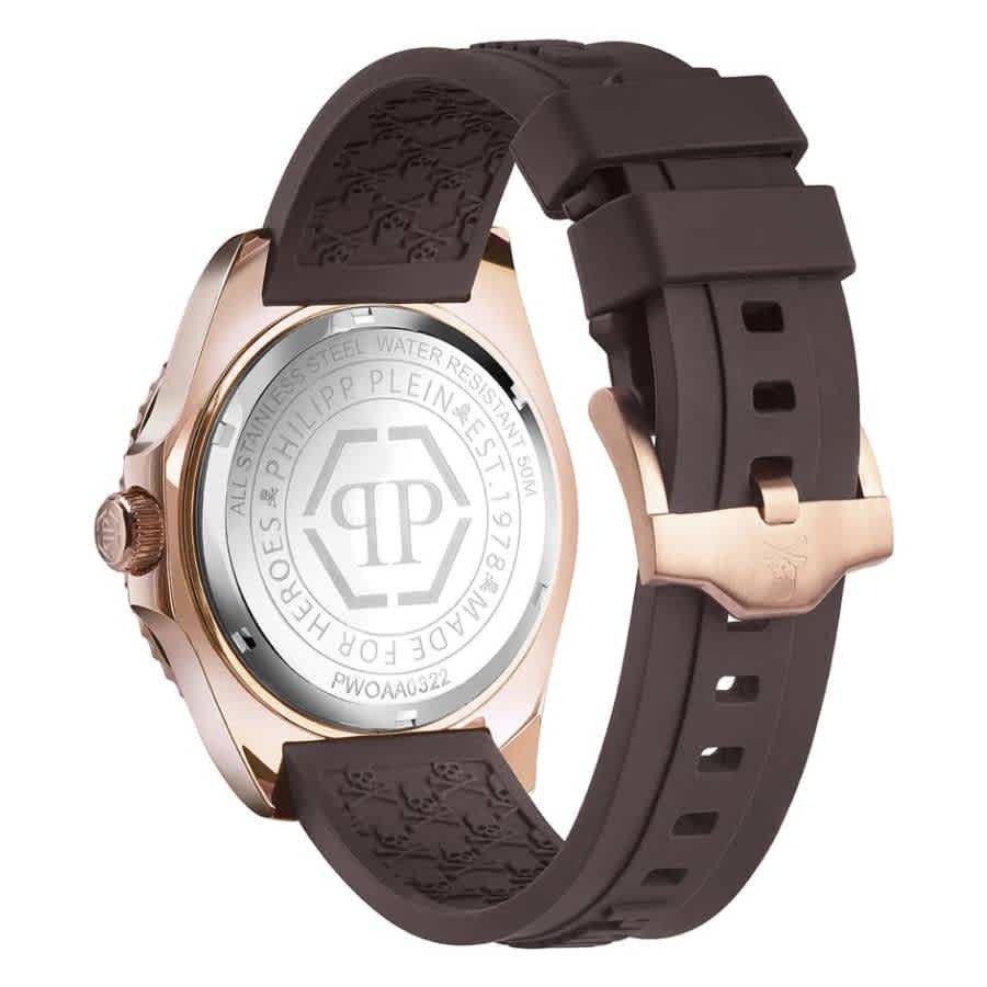 Philipp Plein The Skull Diver Quartz Black Dial Mens Watch PWOAA0322