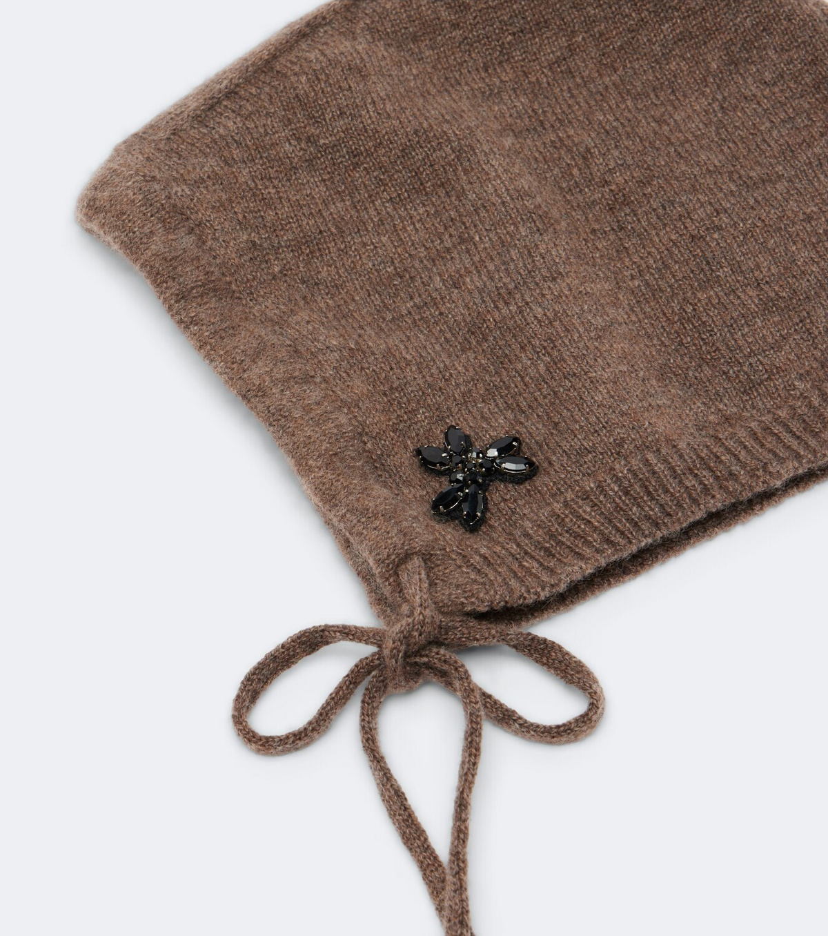 Simone Rocha Turbo embellished cashmere hood